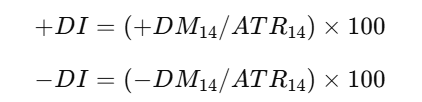 Directional Movement（DM）の計算式