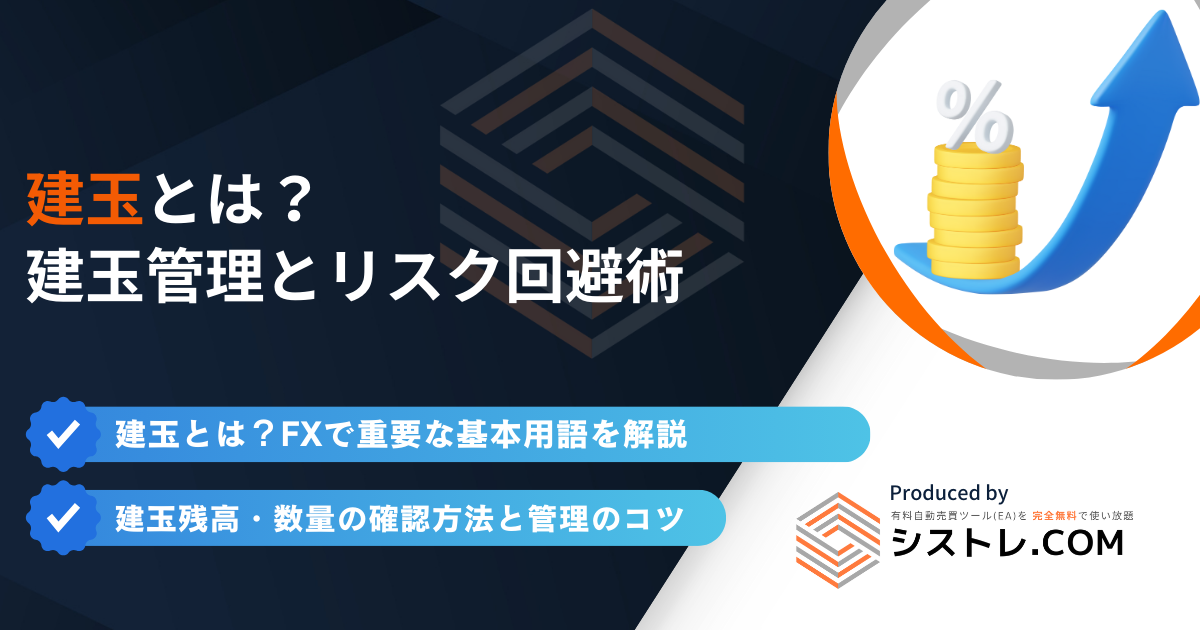 建玉とは?FX初心者でもわかる建玉管理とリスク回避術の画像