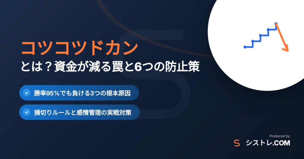コツコツドカンとは？勝率95%でも資金が減る心理的罠と防止策