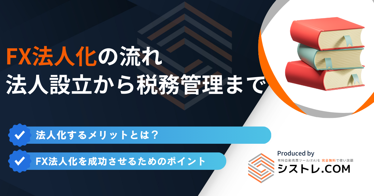 FX法人化の流れ 法人設立から税務管理まで