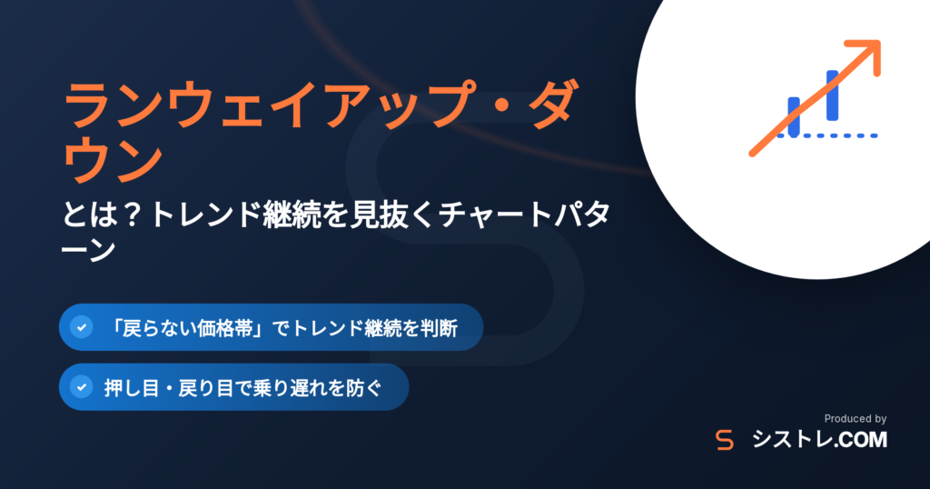 ランウェイアップ・ダウンとは？トレンド継続を見抜くチャートパターンの解説