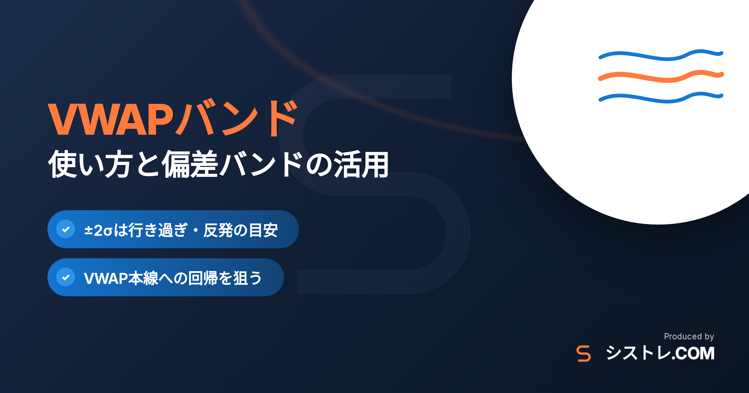 VWAPバンドの使い方と偏差バンドの活用法を解説するアイキャッチ画像