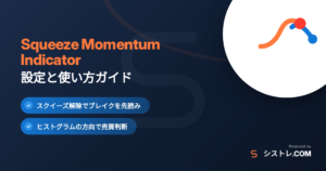 Squeeze Momentum Indicatorの設定と使い方を解説するアイキャッチ