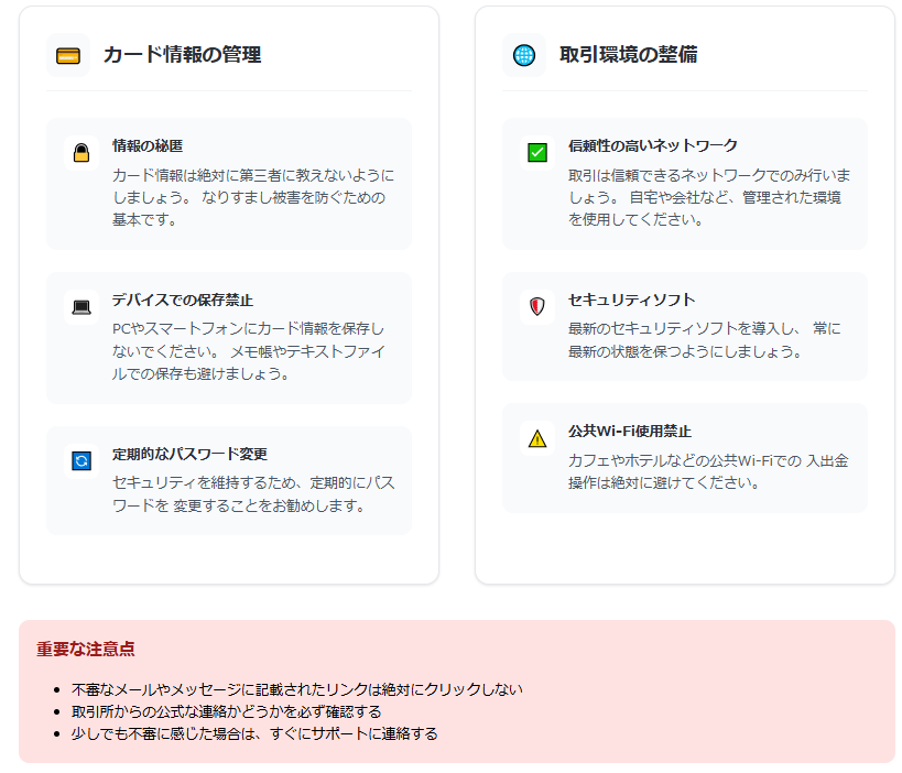 FX取引における重要なセキュリティ対策を項目別に詳しく解説