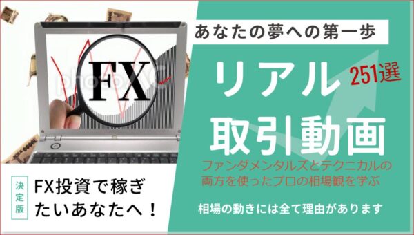 プロトレーダーによるＦＸリアル取引トレード動画全集 251選（2019～2024年）